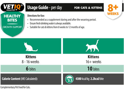VetIQ Healthy Bites Growth Support Kitten Treats 65g