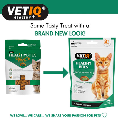 VetIQ Healthy Bites Growth Support Kitten Treats 65g