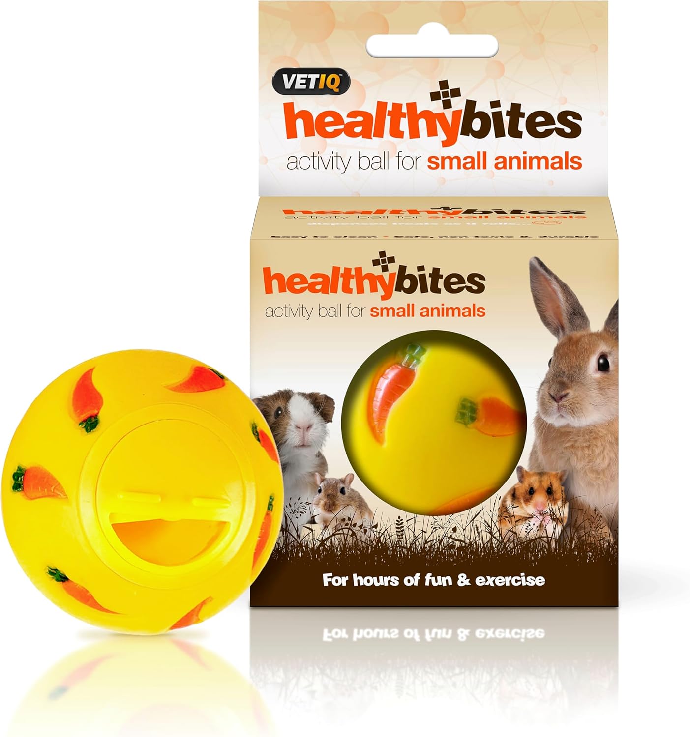 VetIQ Healthy Bites Activity Ball For Small Animals