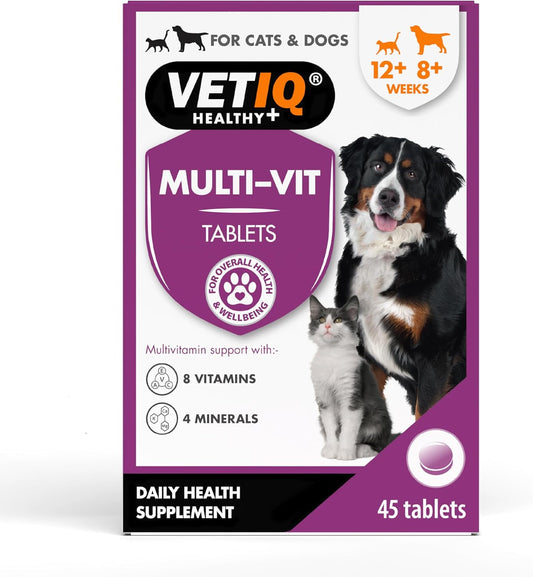 Vetiq Multi-Vit Tablets For Cats & Dogs 45 Tablets
