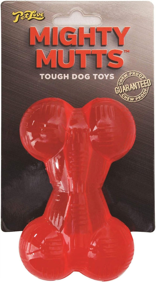 Pet Love Mighty Mutts Rubber Bone Small