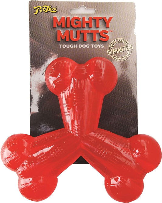 Pet Love Mighty Mutts Rubber Tri Bone