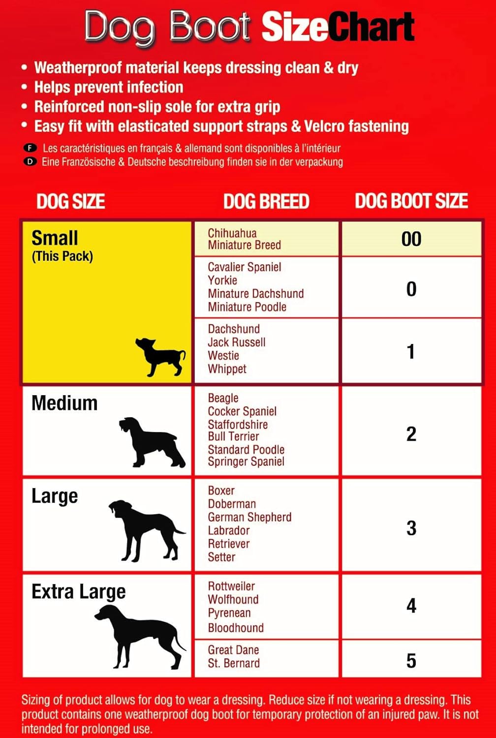 Mikki Dog Boot Size 00