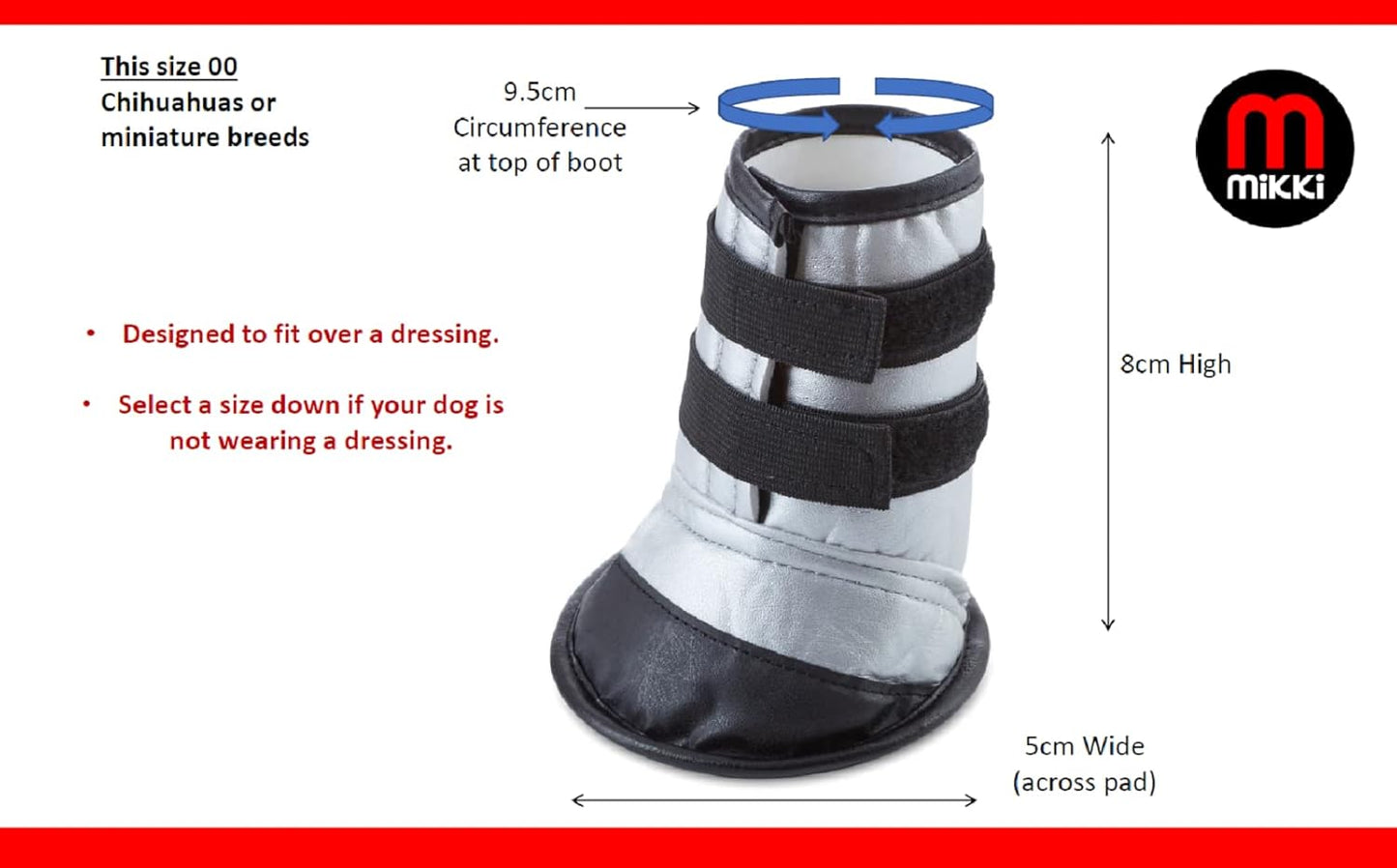 Mikki Dog Boot Size 00