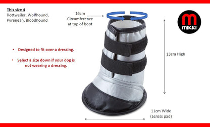 Mikki Dog Boot Size 4