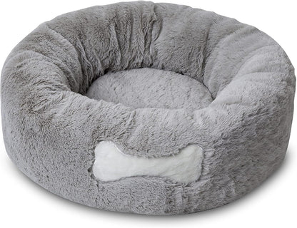 Mikki Calming Donut Bed Grey Small