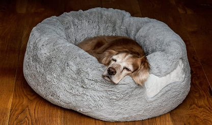 Mikki Calming Donut Bed Grey Large