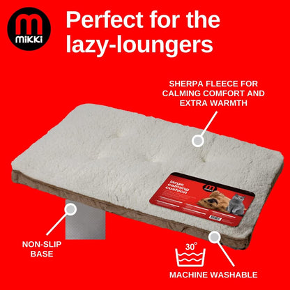 Mikki Calming Cushion Bed Brown Small