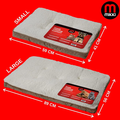 Mikki Calming Cushion Bed Brown Small