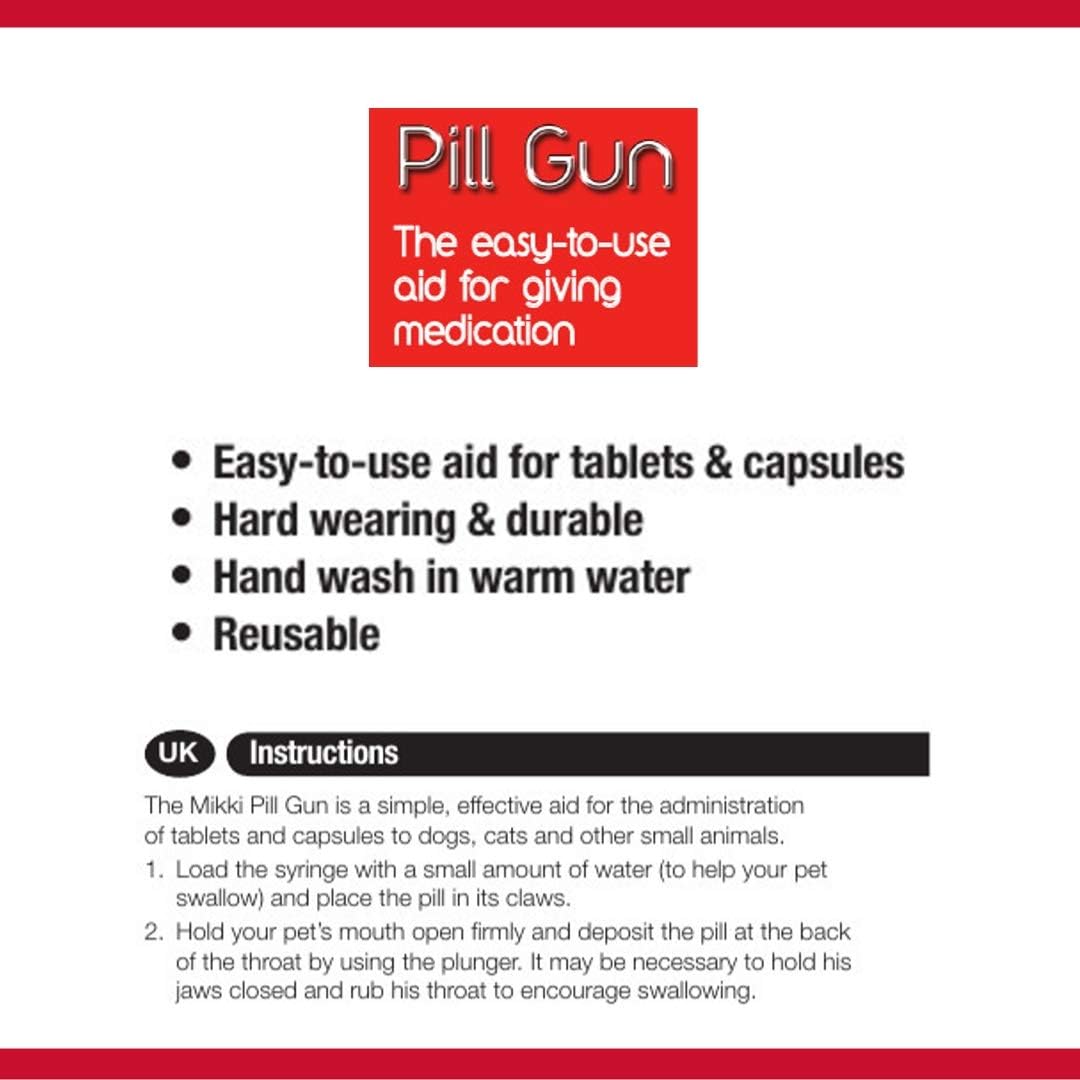 Mikki Pill Gun Pet Medication Tablet Feeder