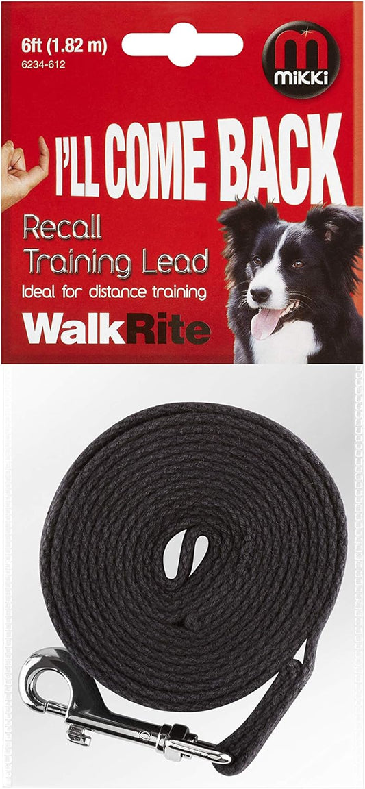 Mikki Recall Training Lead 6ft(1.82m)Black Or Red