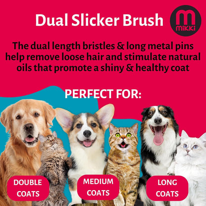 Mikki Dual Brush Slicker Large
