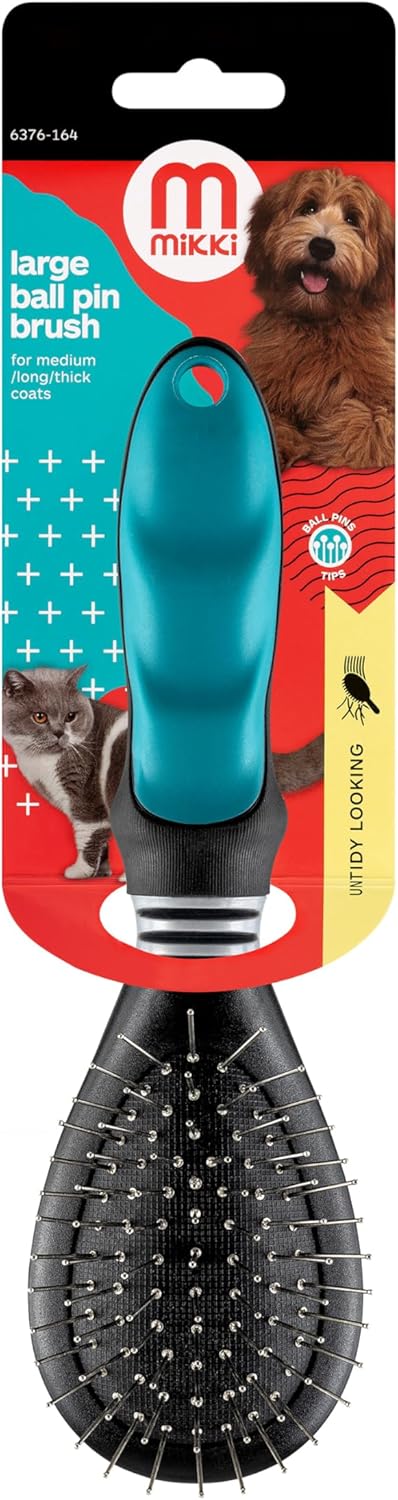 Mikki Ball Pin Brush Large Sensitive Skin Medium Coats