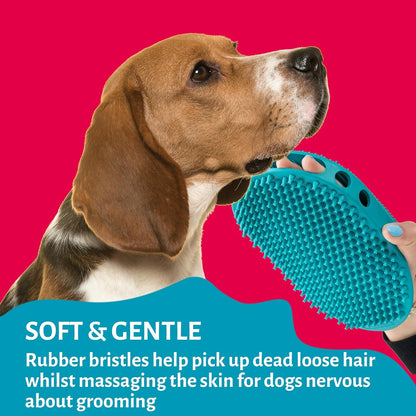 Mikki Rubber Grooming Glove Short & Medium Coats