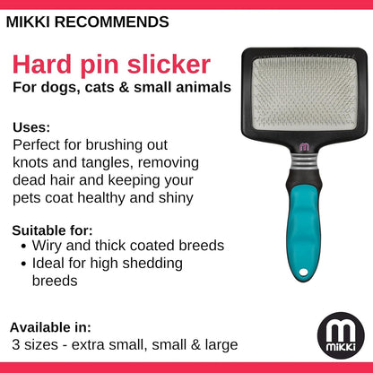 Mikki Hard Pin Slicker Thick Dense Hair X Large
