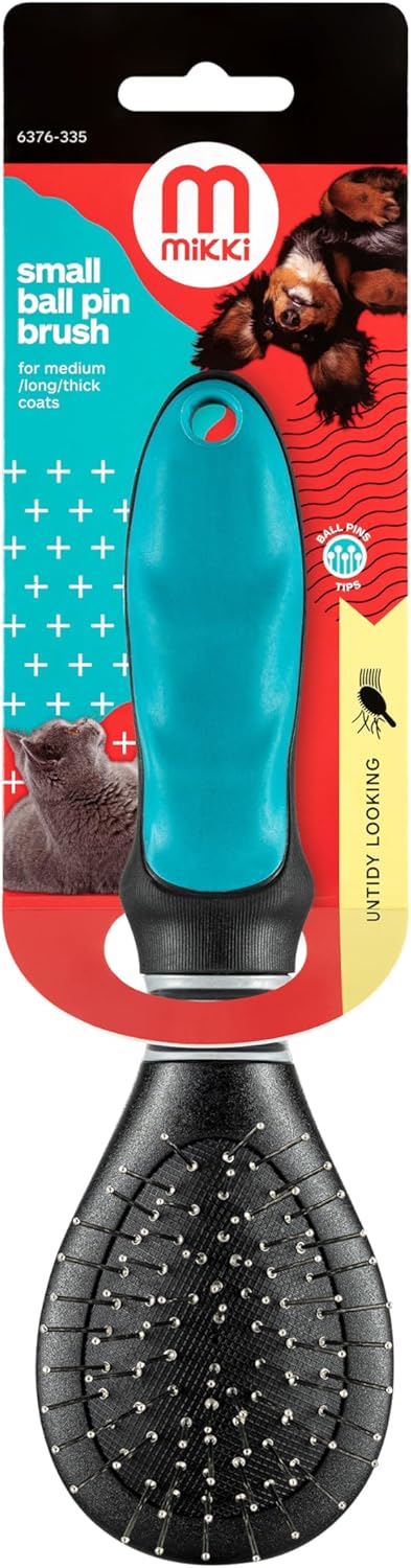 Mikki Ball Pin Brush Sensitive Skin Medium Coats