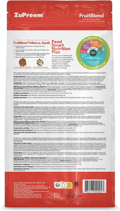 Zupreem FruitBlend Complete Budgie Food 1kg