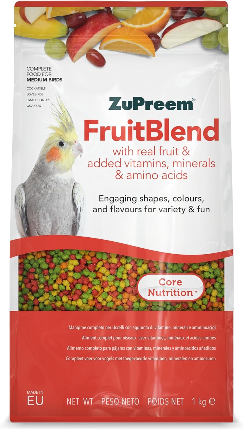 Zupreem FruitBlend Complete Cockatiel Food 1kg