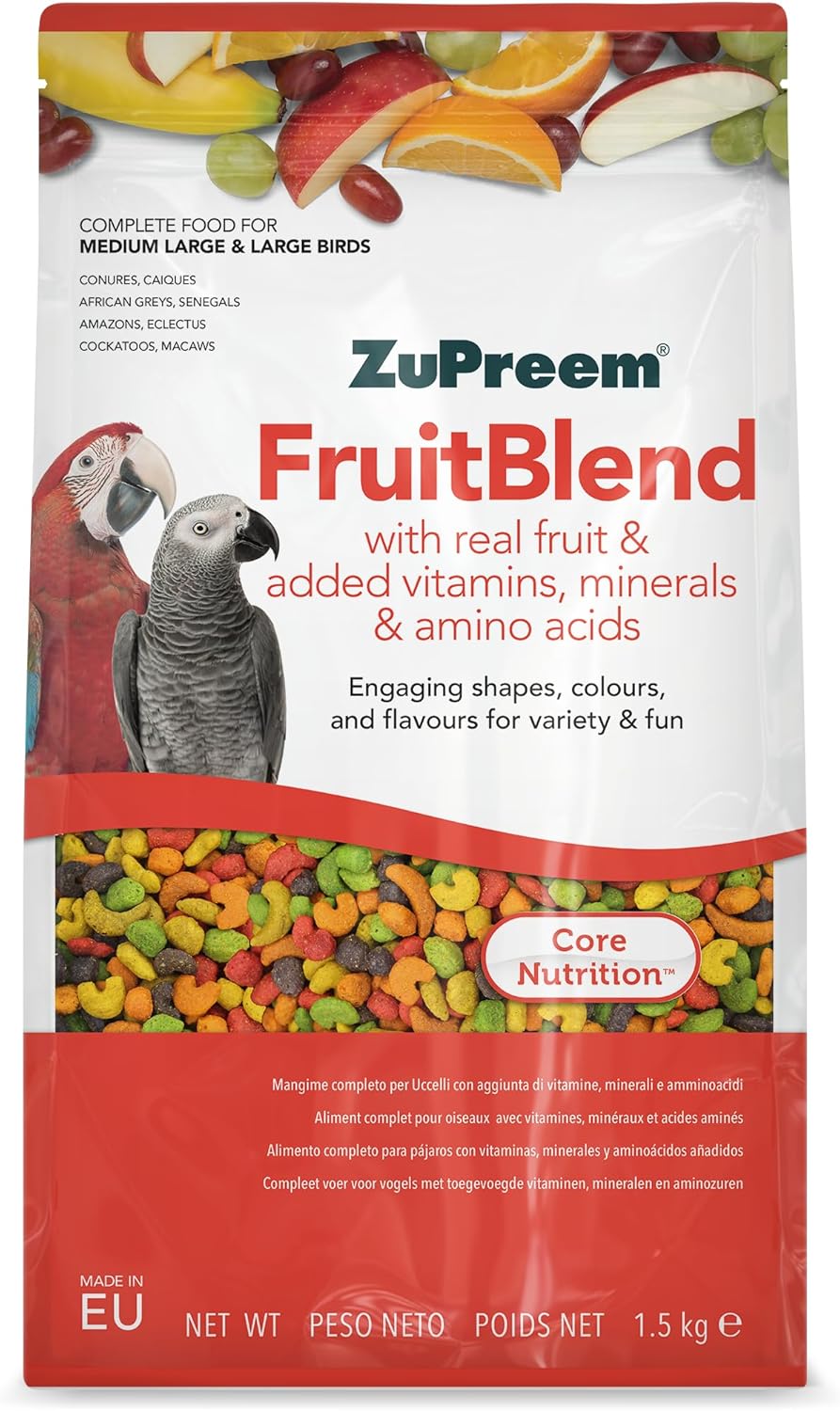 Zupreem FruitBlend Complete Parrot Food 1.5kg