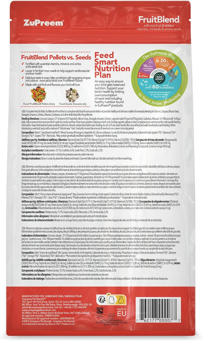 Zupreem FruitBlend Complete Parrot Food 1.5kg