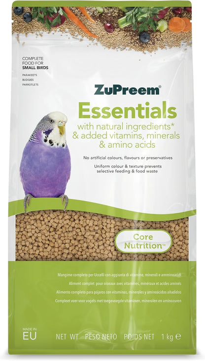 Zupreem Essentials Natural Complete Budgie Food 1kg