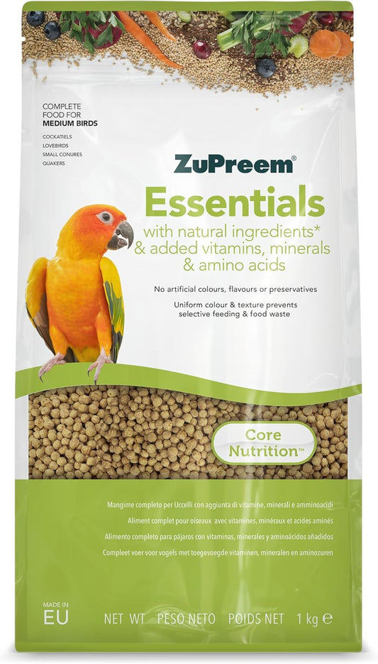 Zupreem Essentials Natural Complete Cockatiel Food 1kg