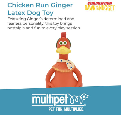 Chicken Run Latex Squeaky Chicken 10" Dog Toy
