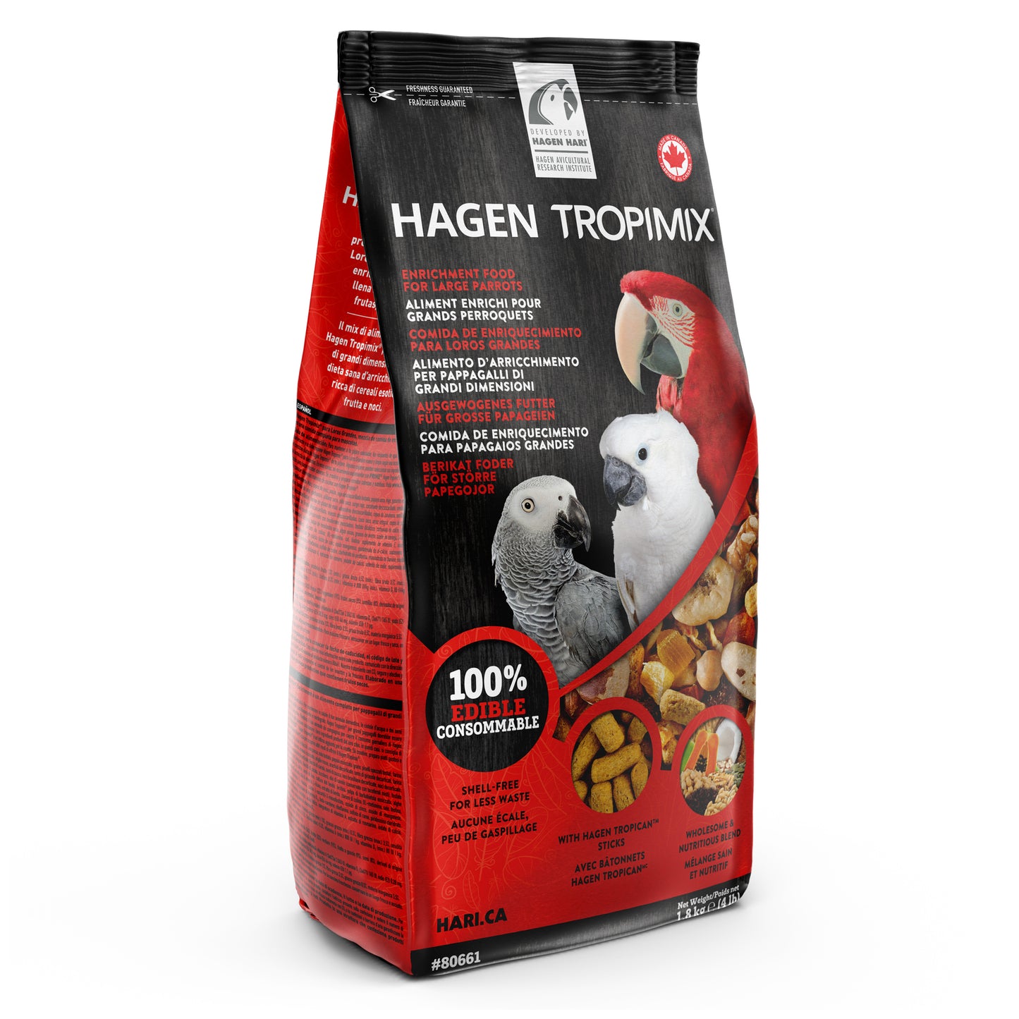 Hari Tropimix Large Parrots 1.8kg (4lb)