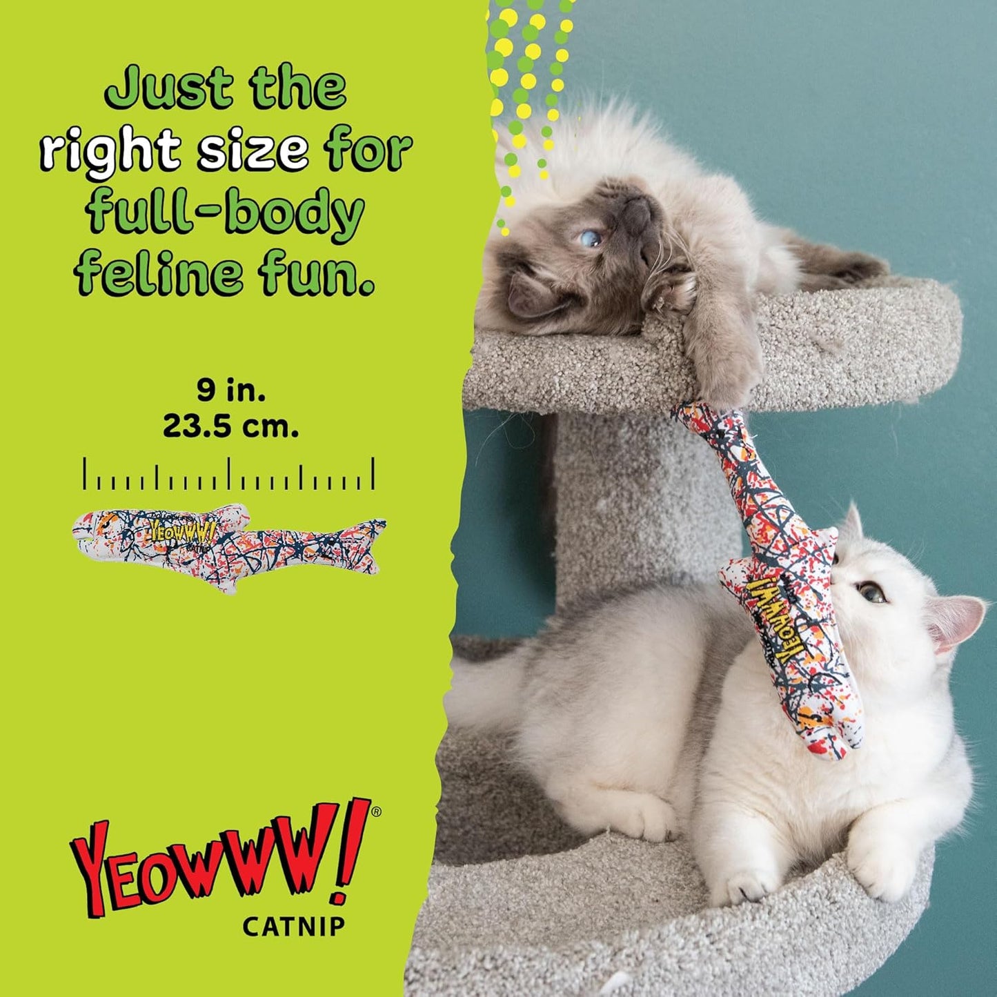 Yeowww! Catnip Pollock Fish Cat Toy