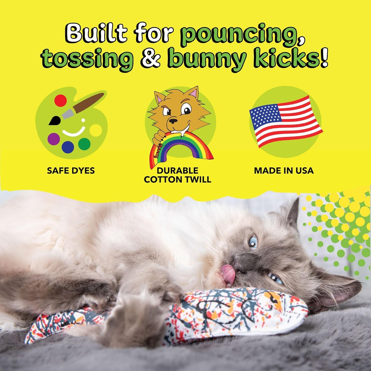 Yeowww! Catnip Pollock Fish Cat Toy
