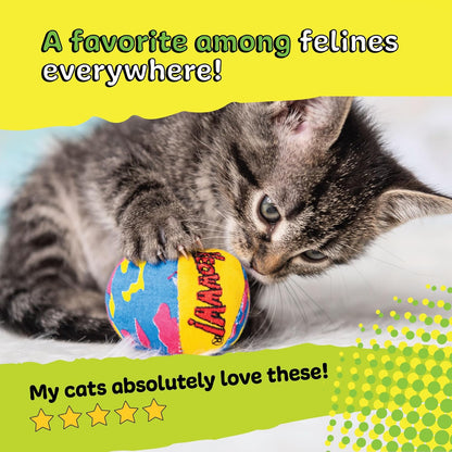 Yeowww! Catnip My 3 Cat Balls Cat Toy 3pcs