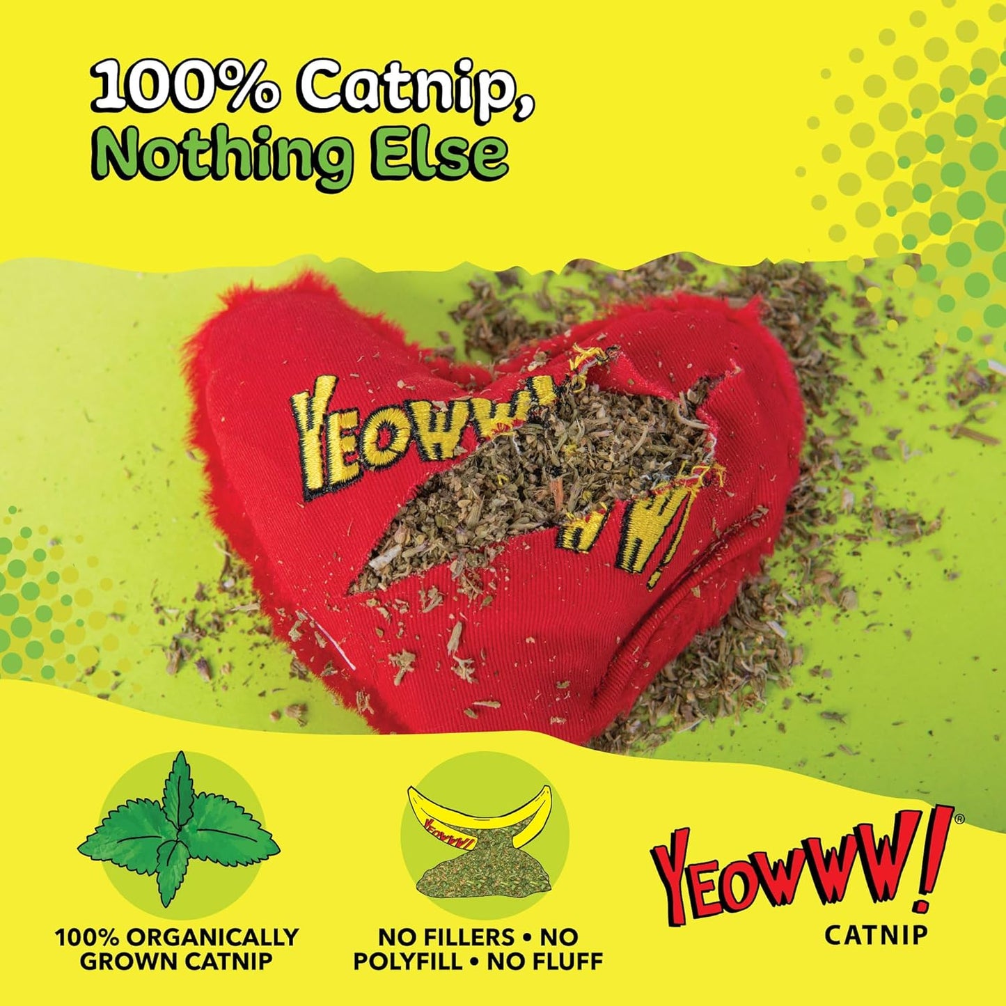 Yeowww! Catnip Heart Attack Cat Toy