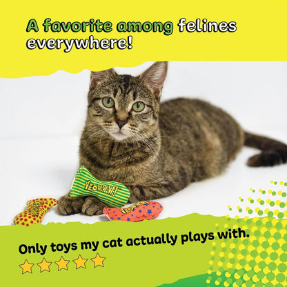 Yeowww! Catnip Stinkies Dots Cat Toy