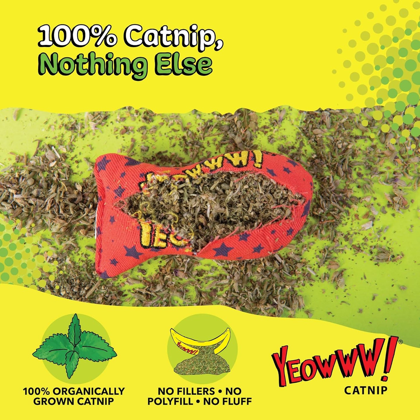 Yeowww! Catnip Stinkies Stars Cat Toy