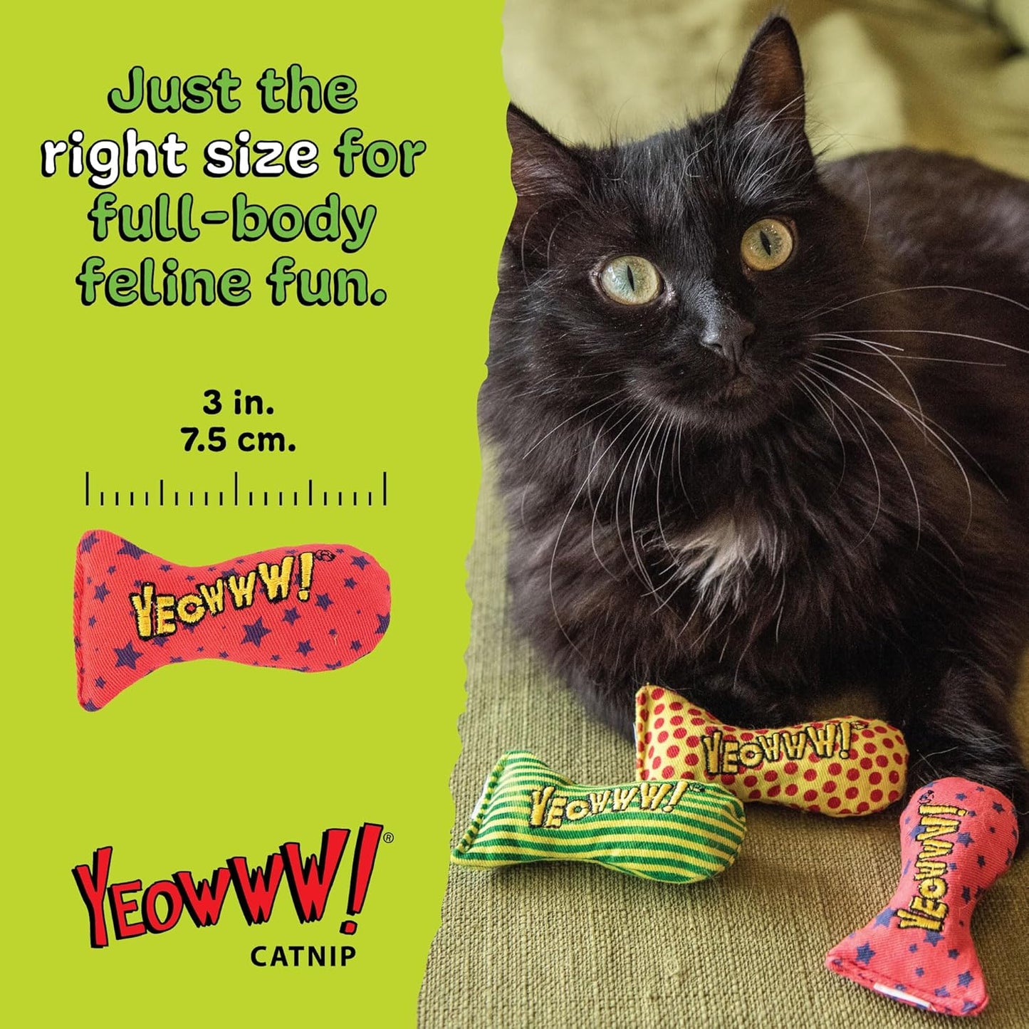 Yeowww! Catnip Stinkies Stars Cat Toy