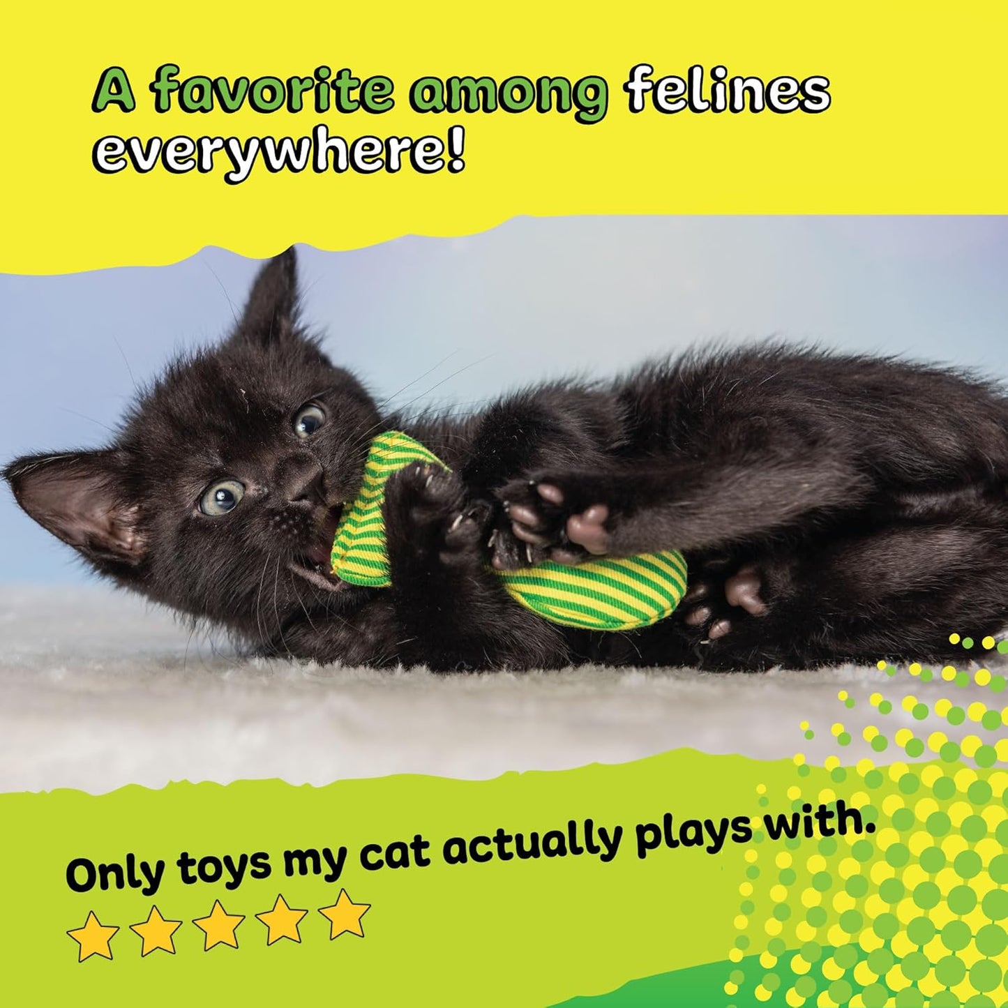 Yeowww! Catnip Stinkies Stripes Cat Toy