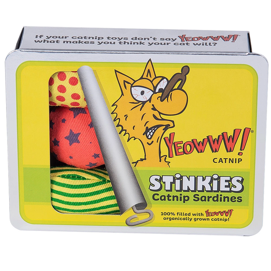 Yeowww! Catnip Tin Of Stinkies Cat Toy 3pcs