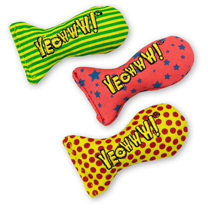 Yeowww! Catnip Tin Of Stinkies Cat Toy 3pcs
