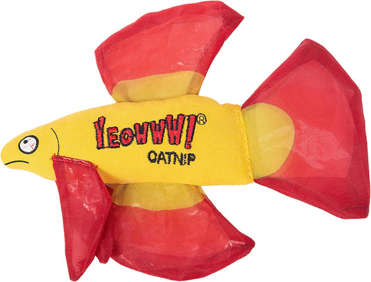 Yeowww! Catnip Mo Betta Fish Red Cat Toy