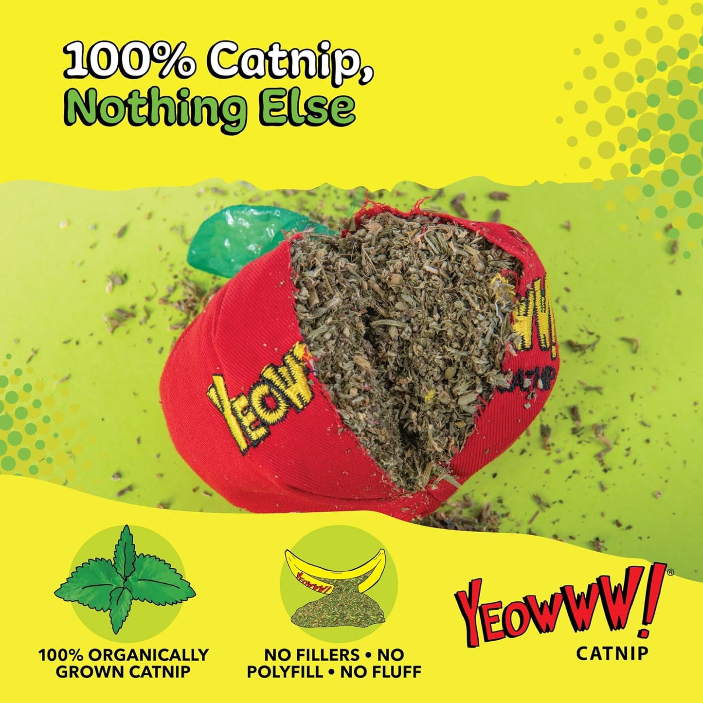 Yeowww! Catnip Apple Cat Toy