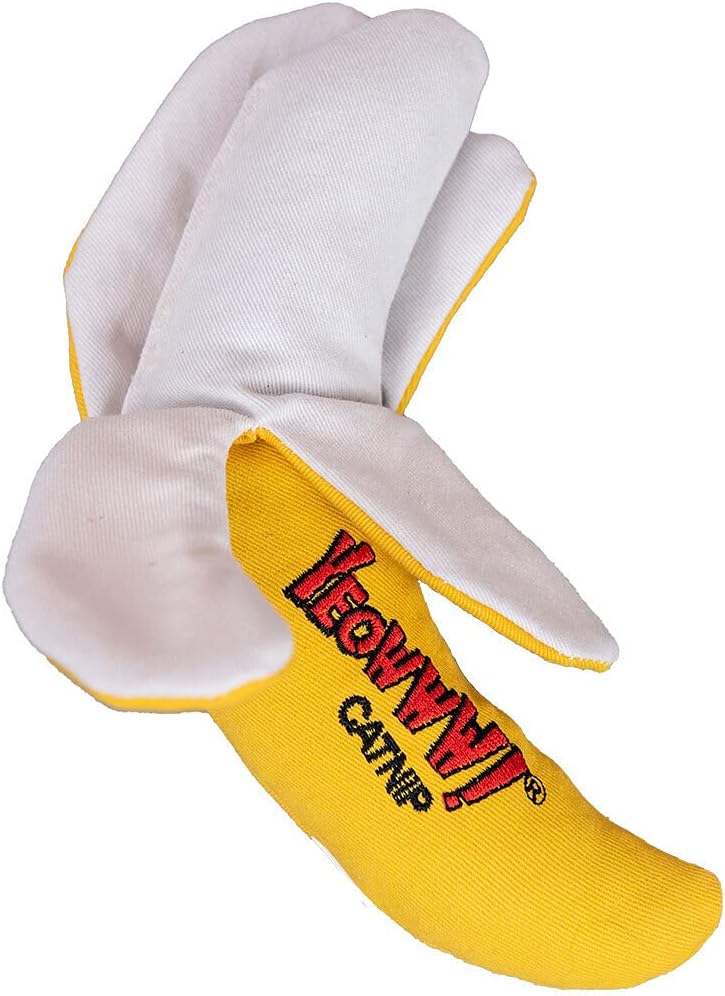 Yeowww! Catnip Peeled Banana Cat Toy
