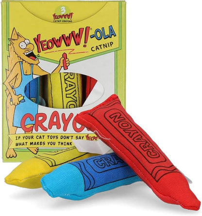 Yeowww! Ola Catnip Crayon Cat Toys 3pcs