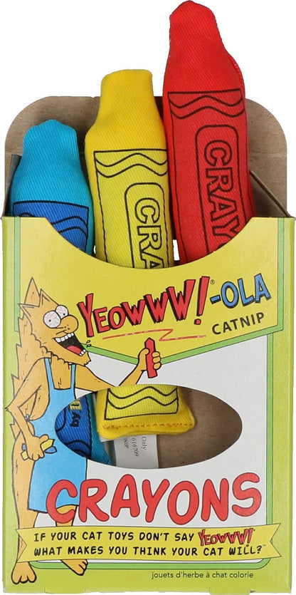 Yeowww! Ola Catnip Crayon Cat Toys 3pcs