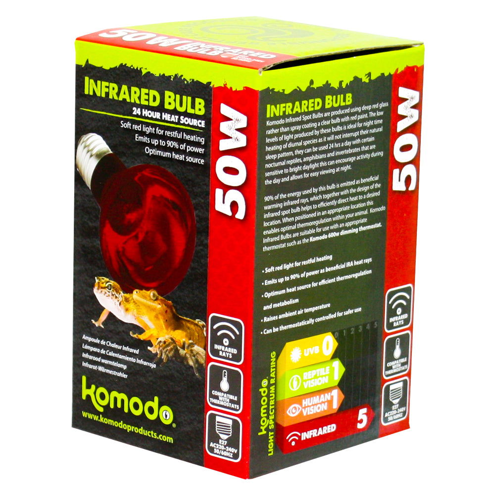Komodo Infrared Heat Bulb Screw Fitting 50w