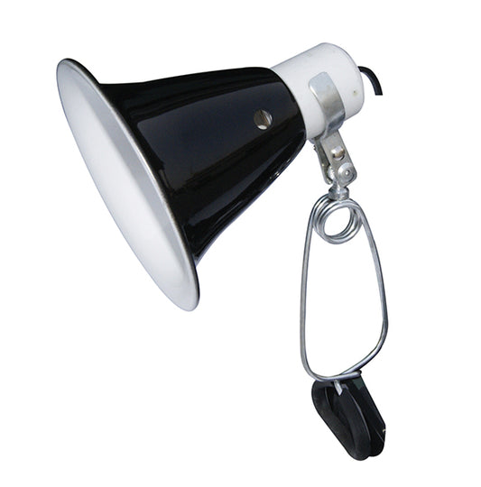 Komodo Dome Clamp Lamp Black 60w 14cm