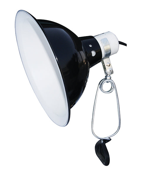 Komodo Dome Clamp Lamp Black 150w 21cm