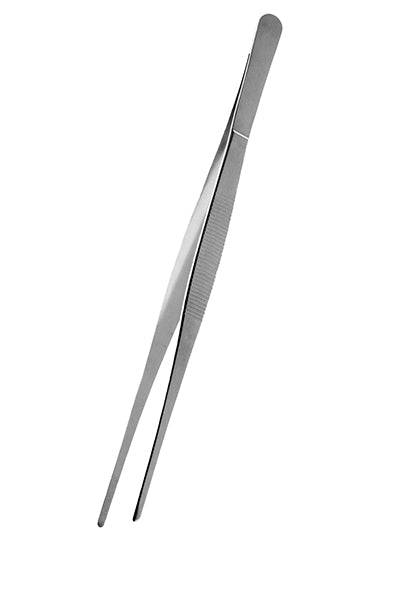 Komodo Long Metal Feeding Tongs Straight 30cm