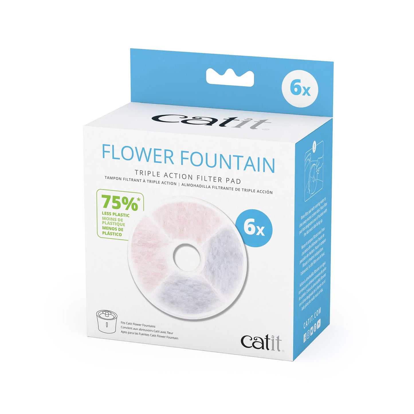 Catit Fountain Frameless Cartridge 6pcs