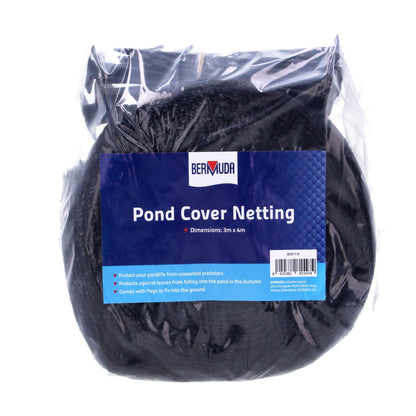 Bermuda Pond Net Cover Black Koi Fish 4 x 6Mtrs