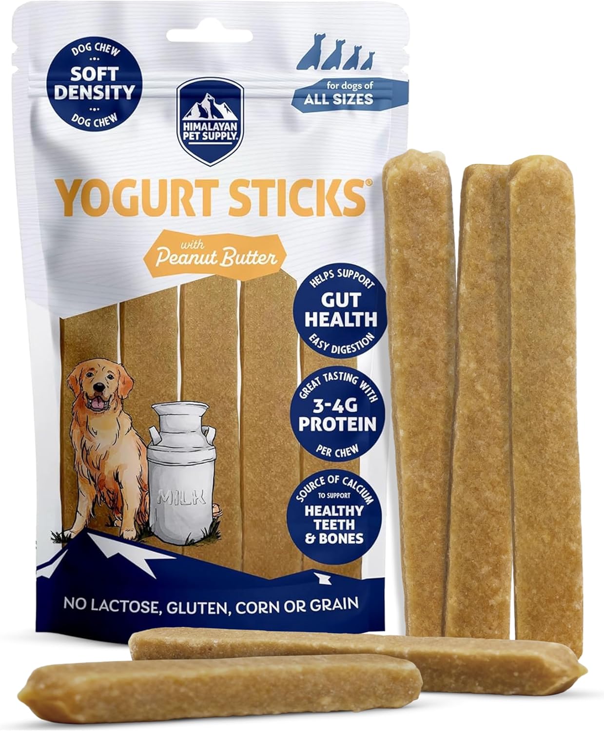 Himalayan Dog Chew Yoghurt Sticks Peanut Butter 5pk